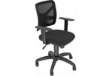 Immagine di Sedia operativa girevole Pentagon Y10 schienale in rete e rivest. Eco - con braccioli Unisit nero -