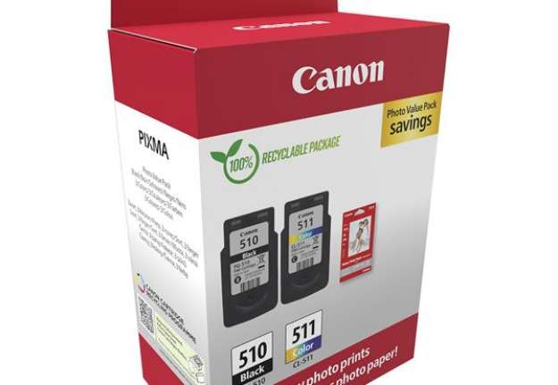 Immagine di Canon - Cartuccia Ink PG-510/CL-511 - con Confezione Fogli - 2970B017