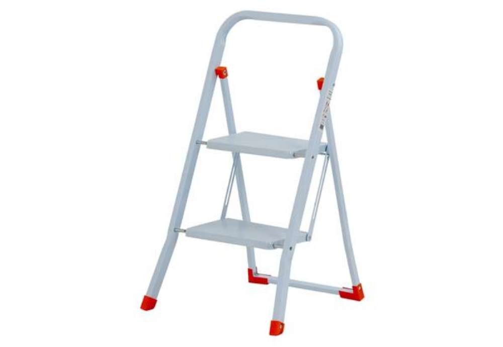 Immagine di Sgabello in acciaio Sempreutile bianco Gierre 2 gradini - 0,48x0,52xH.0,84 m B0050