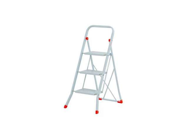 Immagine di Sgabello in acciaio Sempreutile bianco Gierre 3 gradini - 0,51x0,70xH.1,06 m B0060