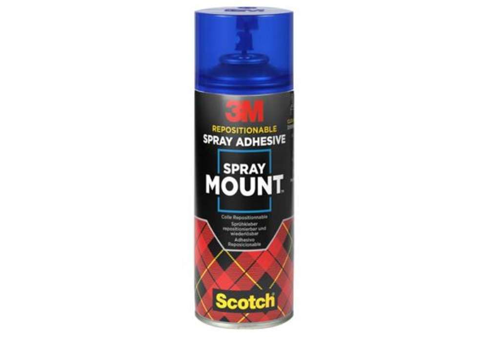 Immagine di Colla spray 3M SprayMount™ permanente dopo l'asciugatura - 400 ml 7100296969