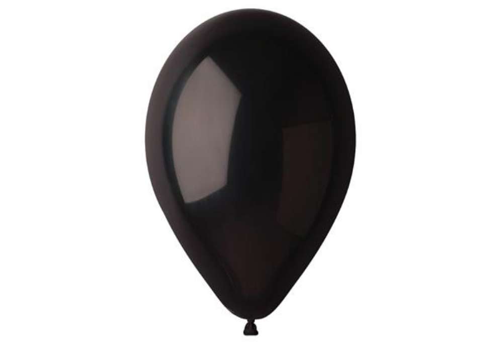Immagine di Palloncino - diametro 26 cm - lattice - nero - Big Party - conf. 25 pezzi