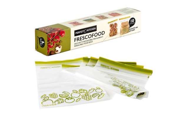 Immagine di Buste per alimenti FrescoFood - large - 25,5 x 33 cm - PE - Perfetto - conf. 10 pezzi