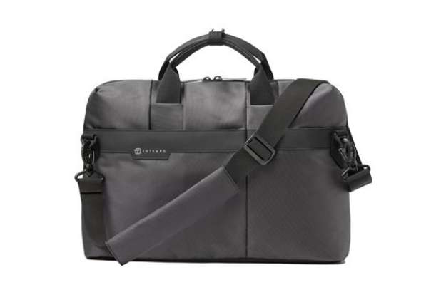 Immagine di Borsa Office Bag Job slim - 43 x 33 x 10 cm - tessuto tecnico - antracite - In Tempo