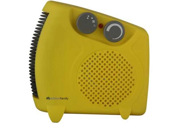 Immagine di Termoventilatore Hotty Plus - orizzontale/verticale - 2000 W - 14,5 x 11 x 25 cm - giallo - Melchion