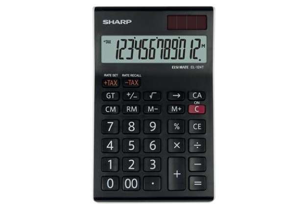 Immagine di Sharp - Calcolatrice da Tavolo EL-124T - 12 cifre - EL-124T