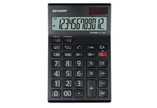 Immagine di Sharp - Calcolatrice da Tavolo EL-125T - 12 cifre - EL-125T