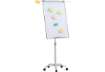 Immagine di Lavagna magnetica cancellabile a secco con fogli mobili, cornice in alluminio e cavalletto Office Pr