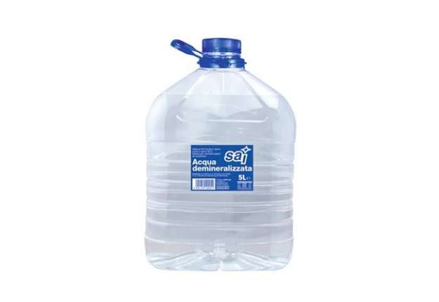 Immagine di Acqua demineralizzata SAI - formato 5 litri - 0201018