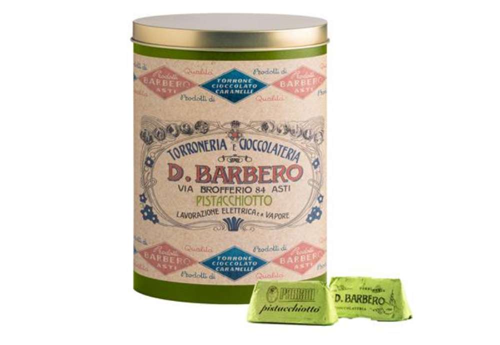 Immagine di Gianduiotti - in scatola di metallo - gusto pistacchio - 150 gr  - Barbero
