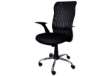 Immagine di Seduta semi-direzionale nera a rete con braccioli Office Products Rhodes 23023321-05
