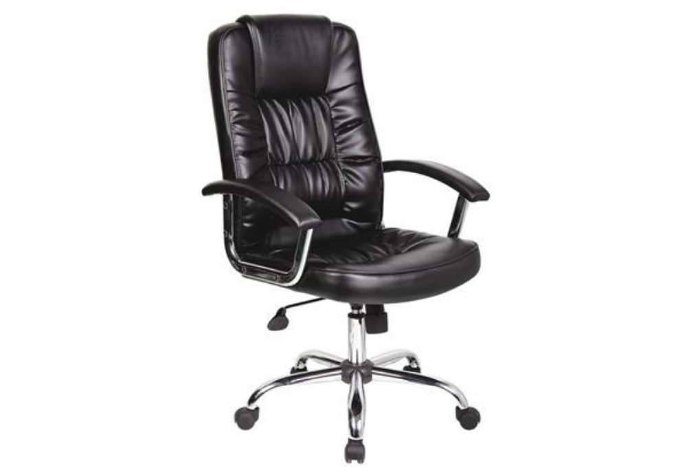 Immagine di Poltrona direzionale nera ecopelle con braccioli Office Products Cyprus 23023361-05