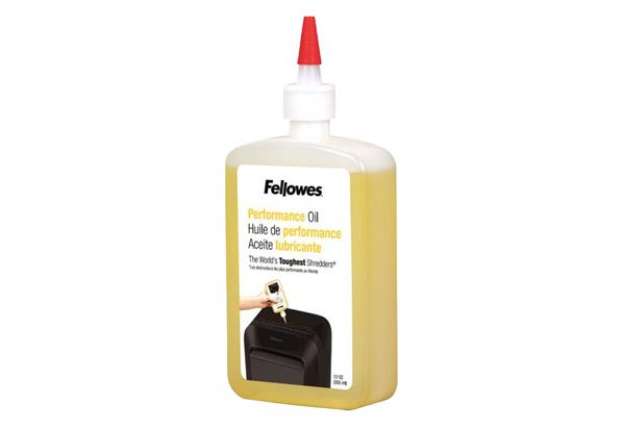 Immagine di Olio lubrificante per distruggidocumenti - 350 ml - Fellowes