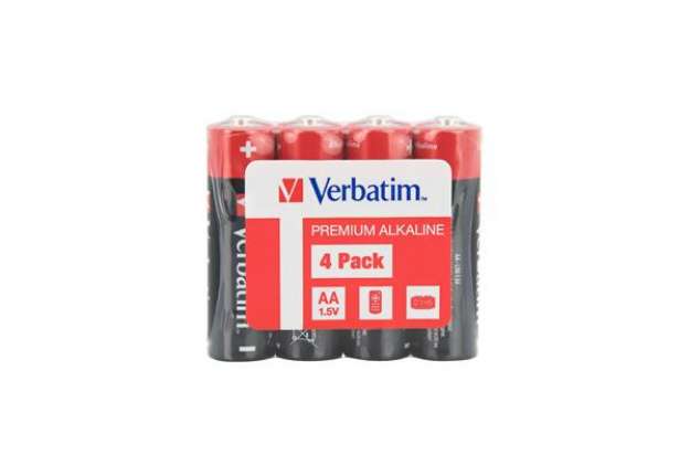 Immagine di Verbatim - Scatola 4 Pile alkaline stilo AA - 49501