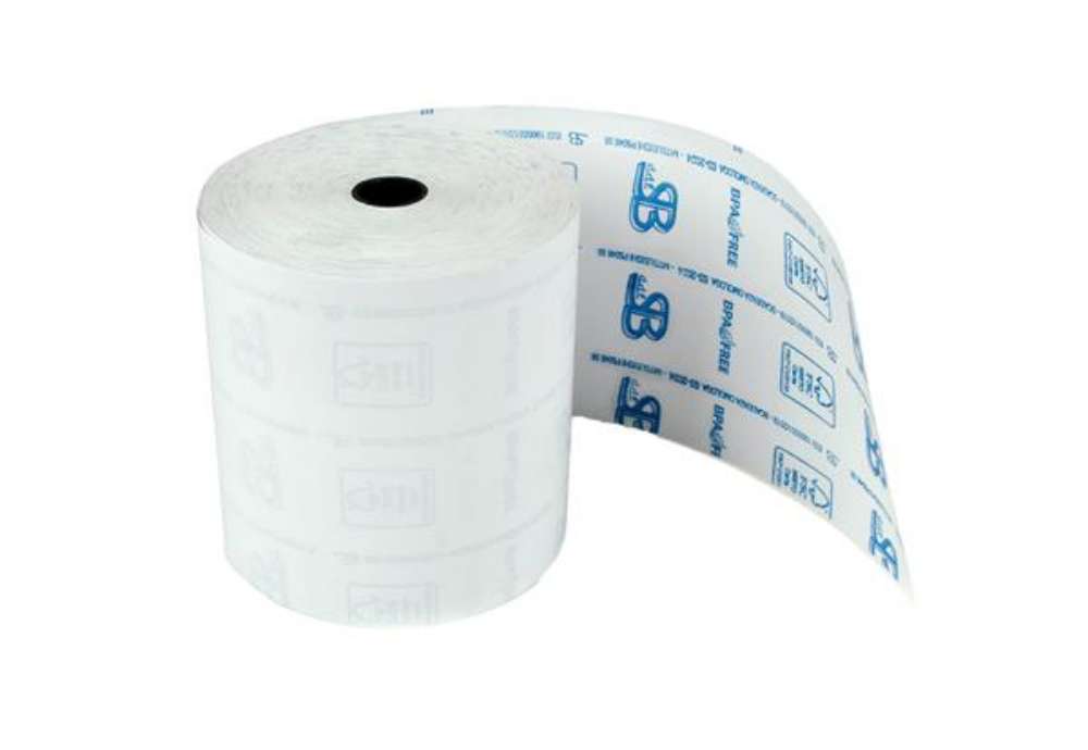 Immagine di Rotolo registratore cassa - 57,5 mm x 30 m - 55 gr - diametro esterno 50 mm - anima 12 mm - carta te