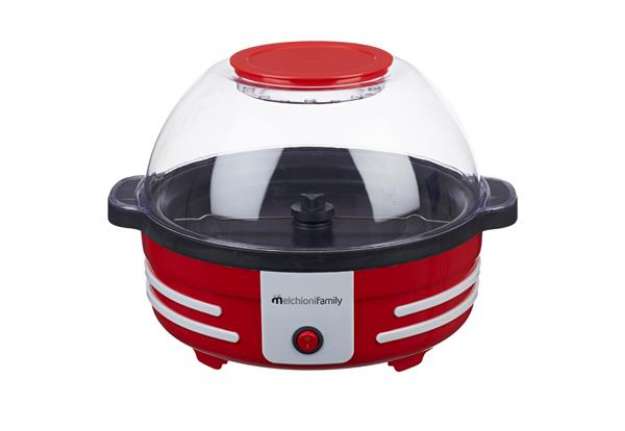 Immagine di Macchina per pop corn - con coperchio - 850 W - rosso - Melchioni family