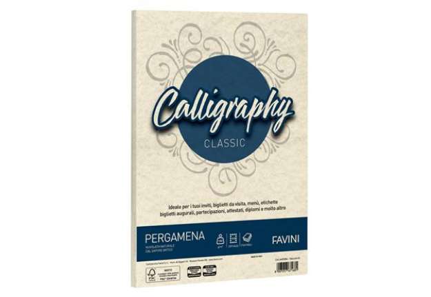 Immagine di Carta Calligraphy Pergamena - A3 - 190 gr - naturale 06 - Favini - conf. 250 fogli
