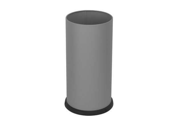 Immagine di Portaombrelli Steel - con vaschetta interna - diametro 24 cm - H 49 cm - 22 L - acciaio - grigio - S
