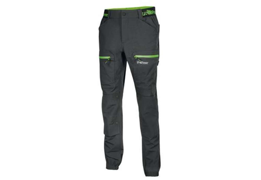 Immagine di Pantalone da lavoro Horizon - taglia L - nero/verde - U-Power