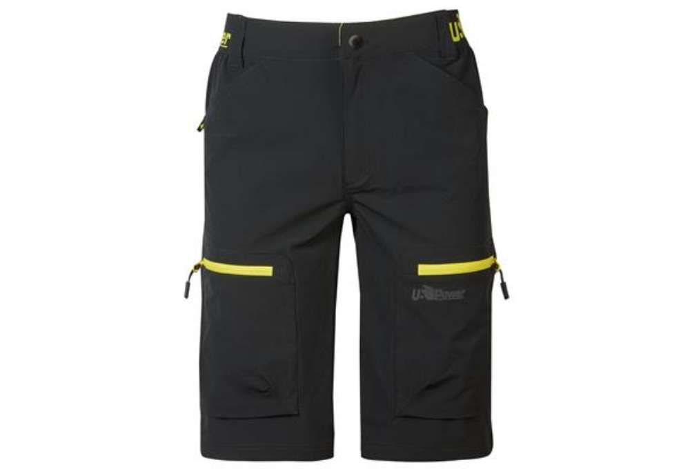 Immagine di Bermuda Ares - taglia XL - nero/giallo - U-Power
