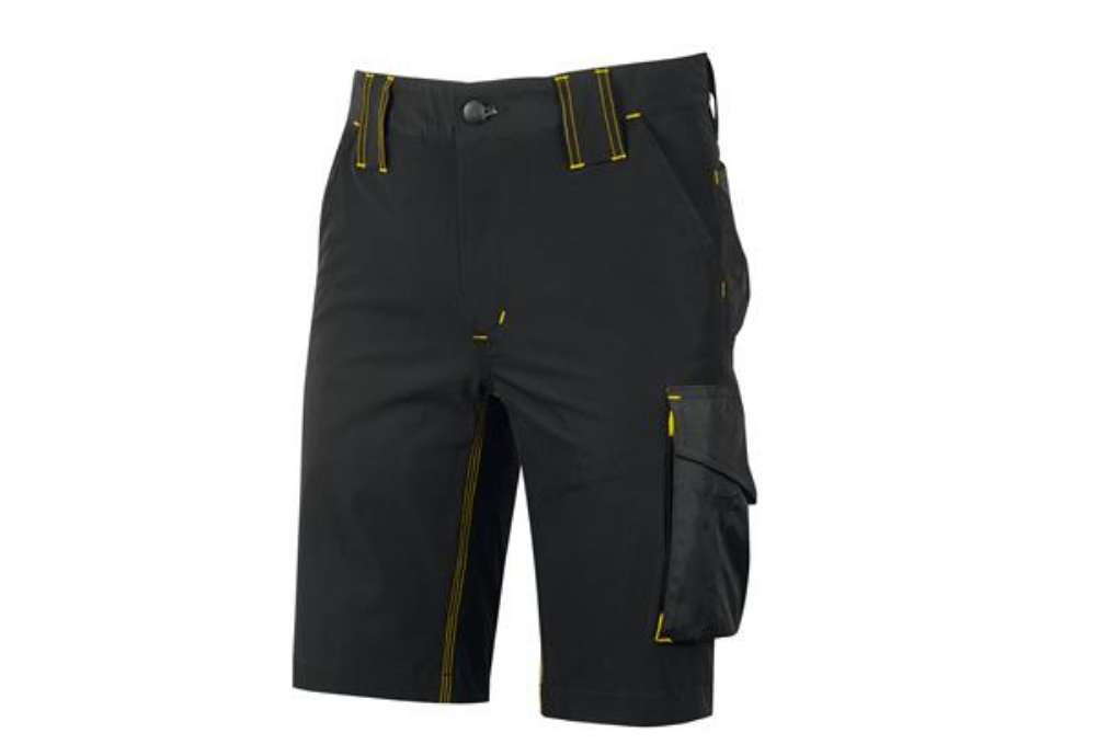 Immagine di Bermuda Mercury - taglia XL - nero/giallo - U-Power