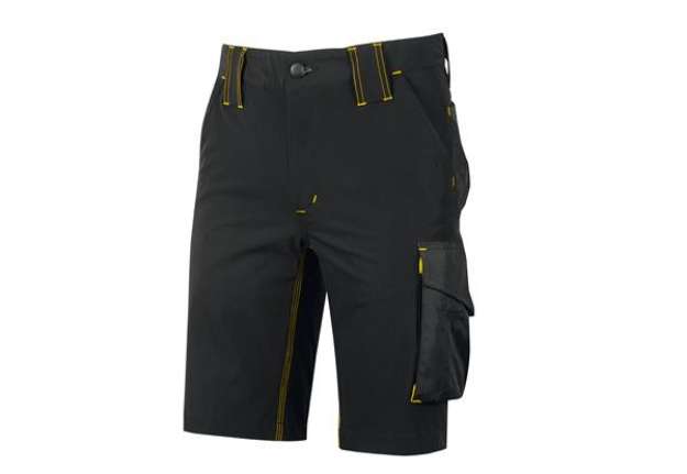 Immagine di Bermuda Mercury - taglia XL - nero/giallo - U-Power