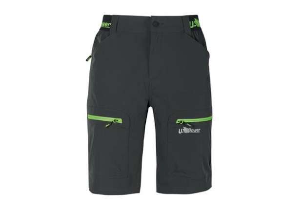 Immagine di Bermuda Mercury - taglia XL - grigio/verde - U-Power