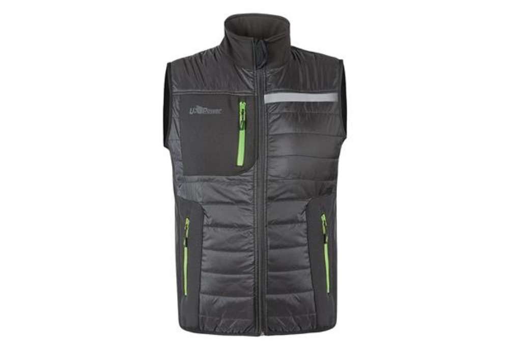 Immagine di Gilet Wall - taglia L - PL - grigio/verde - U-Power
