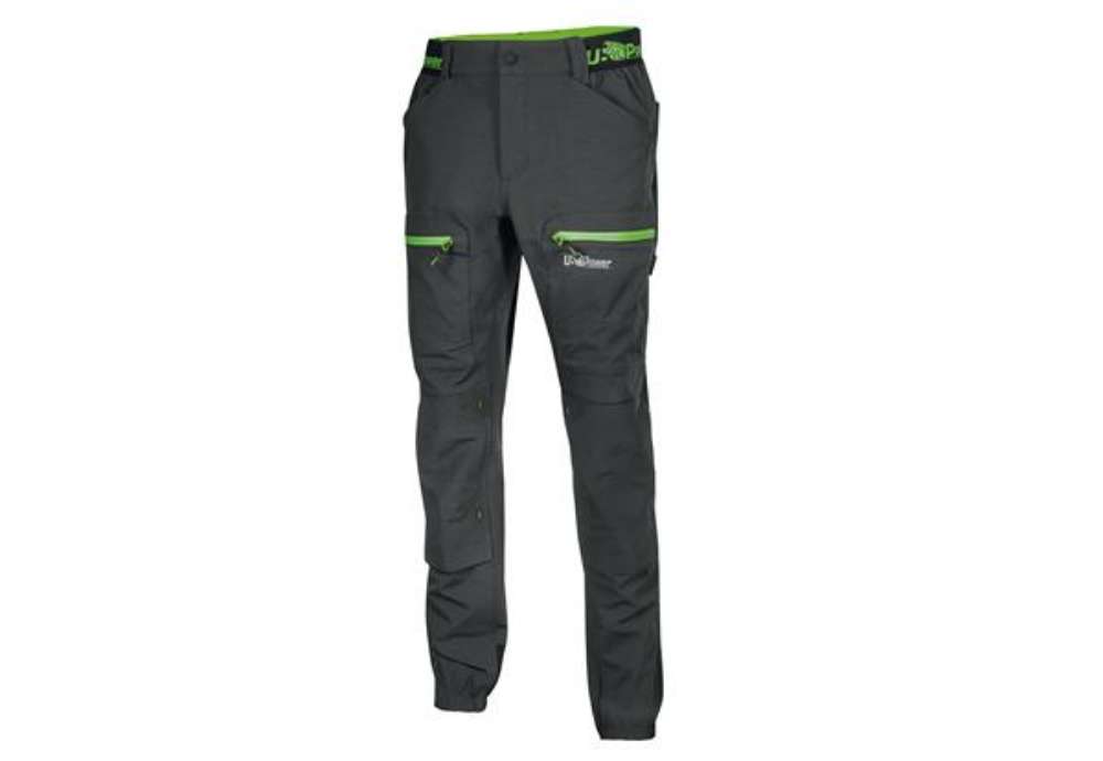 Immagine di Pantalone da lavoro Harmony - taglia L - grigio/verde - U-Power