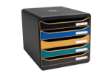Immagine di Cassettiera Big Box Plus NeoDeco -  5 cassetti - 34,7 x 27,8 x 26,7 cm - multicolore - Exacompta