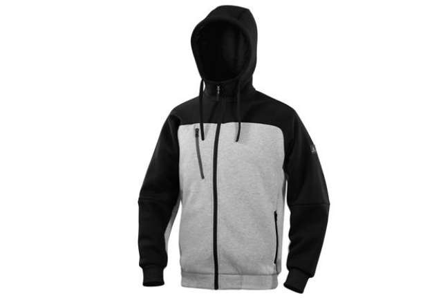 Immagine di Felpa Borgo - con cappuccio - taglia XL - grigio/nero - Deltaplus