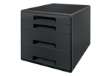 Immagine di Cassettiera a cubo Leitz Recycle - 4 cassetti - 28,7 x 27 x 36,3 cm - nero - Leitz