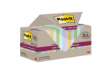 Immagine di Blocco foglietti Post-it SuperSticky Green - SSCOL14+4 - 76 x 76 mm - carta riciclata - colori paste