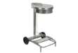 Immagine di Carrello portasacco - 54,6x60xH94cm - con ruote - 110L - acciaio inox - Stilcasa