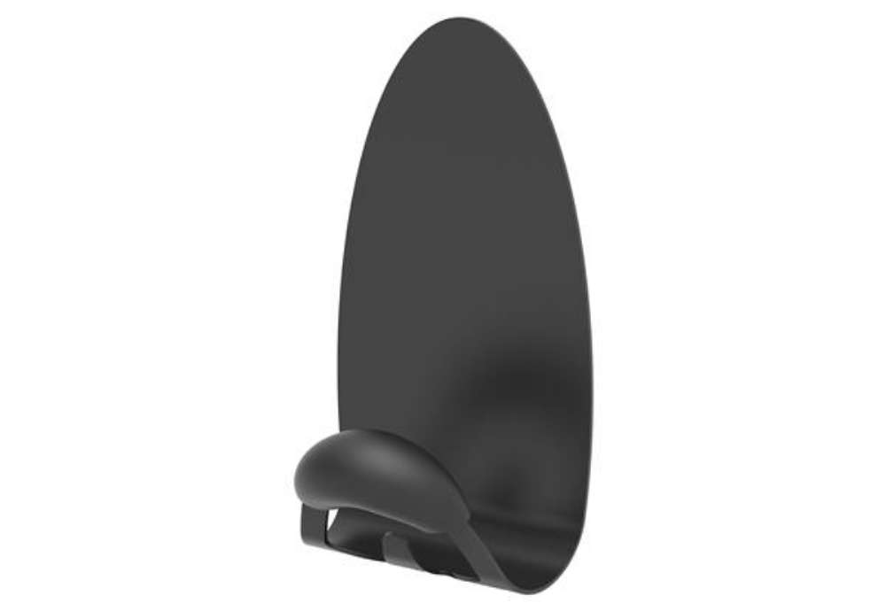 Immagine di Appendiabiti magnetico - 8 x 7,5 x 11,5 cm - 1 posto - nero - Alba