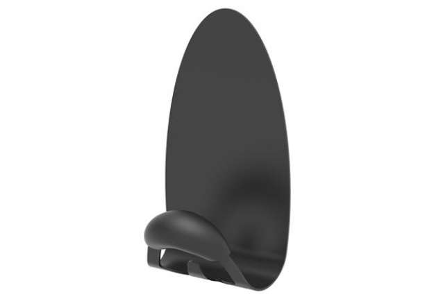 Immagine di Appendiabiti magnetico - 8 x 7,5 x 11,5 cm - 1 posto - nero - Alba