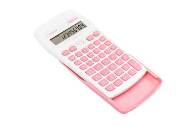 Immagine di Calcolatrice scientifica OS 134/10 BeColor - bianco - tasti rosa - Osama