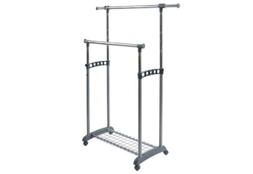 Immagine di Appendiabiti su ruote Gastone - 2 barre - Perfetto