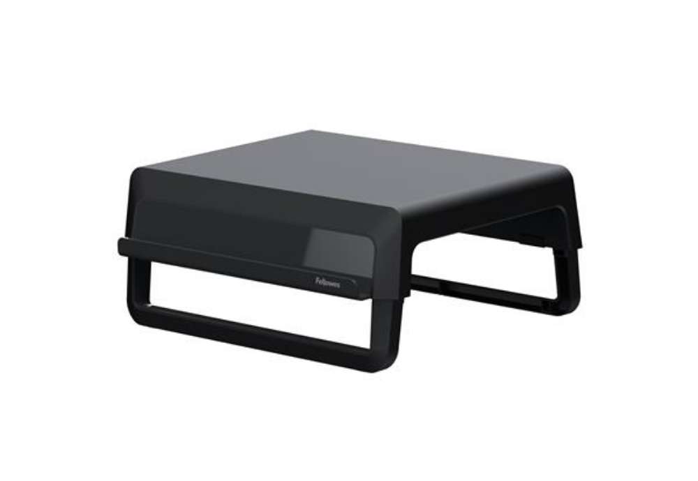 Immagine di Supporto monitor Breyta - pieghevole - 8,2 x 35,4 x 30,4 cm - nero - Fellowes