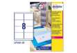 Immagine di Etichetta adesiva L7565 - poliestere - permanente - 99,1 x 67,7 mm - 8et/fg - 25 fogli A4 - traspare
