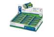 Immagine di Gomma Eco 526 - 43 x 19 x 13 mm - per matita - verde - Staedtler - conf. 30 pezzi