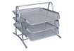 Immagine di Set 3 Vaschette portadocumenti Q-Connect 27,8x27,5x35 cm silver KF00822