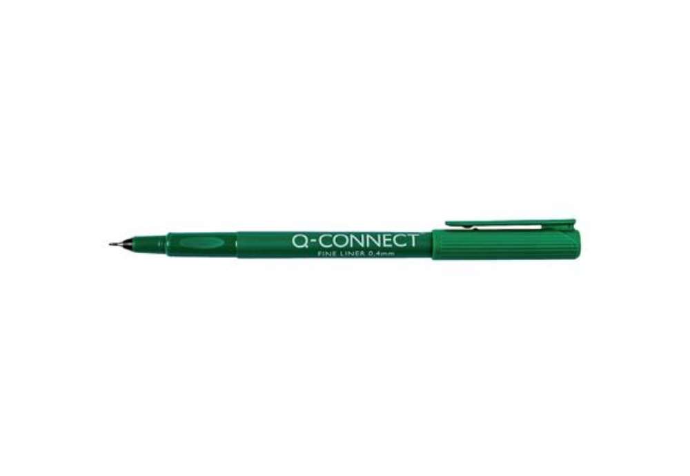 Immagine di Fineliner Q-Connect 0.4 mm verde  Conf. 10 pezzi - KF25010