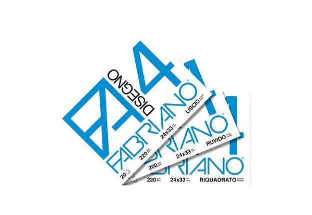 Immagine di Album da disegno Fabriano F4 220 g/m² 24x33 cm 20 ff. lisci riquadrati 05201597