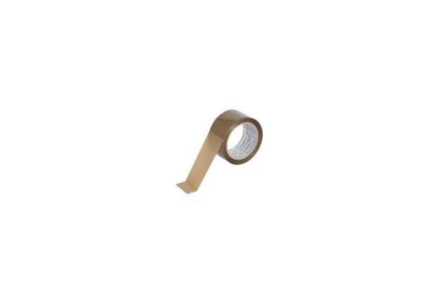 Immagine di Nastro adesivo da imballo Q-Connect 50 mm x 66 m Avana - svolgimento silenzioso - conf. 6 pezzi - KF