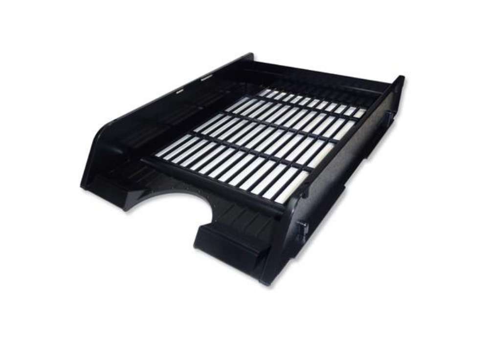 Immagine di Vaschette portacorrispondenza nero opaco Arda Classic A4 in conf. da 10 - 15510N