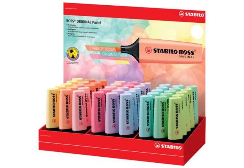 Immagine di Espositore 45 evidenziatori Stabilo Boss Original Pastel assortiti 70/45-4