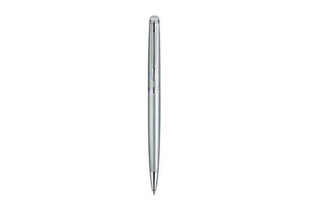 Immagine di Penna a sfera Waterman Hemisphere GT inchiostro blu Waterman argento con finiture placcate in pallad