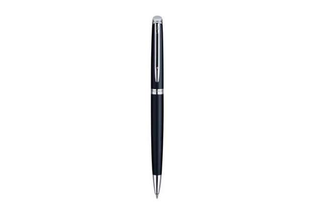 Immagine di Penna a sfera Waterman Hemisphere GT inchiostro blu Waterman nero con finiture placcate in palladio