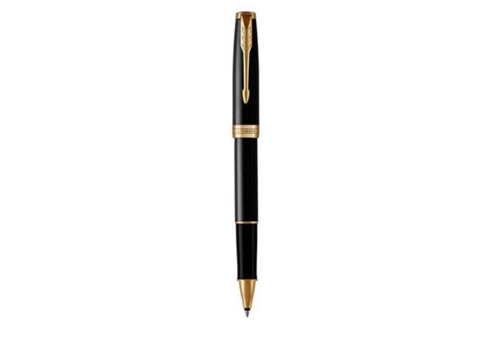 Immagine di Penna roller Parker Sonnet punta F inchiostro nero Parker Black GT 1931496